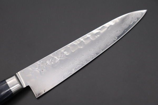 JCK Natures Petty JCK Natures Blue Clouds Series BCDP-1 VG-10 Tsuchime Damascus Petty 135mm (5.3 inch, Royal Blue-Purple Pakka Wood Handle)