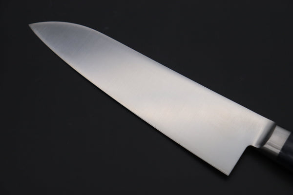JCK Natures Santoku JCK Natures Blue Clouds AUS-8 Basic Series BCAP-3 Santoku 180mm (7 inch, Royal Blue-Purple Pakka Wood Handle)
