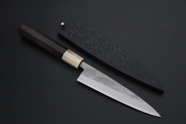 JCK Natures Wa Petty JCK Natures "Super Blue Moon Series" BMS-1E Wa Petty 135mm (5.3 inch, Octagonal Ebonywood Handle)