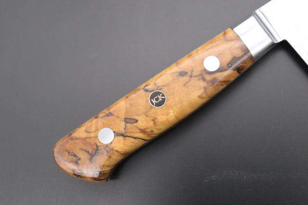 Kagayaki Bunka JCK Original Kagayaki Grand Canyon R-2 White & Silver Damascus Series GCYU-28 Bunka | Kiritsuke 175mm (6.8 Inch)