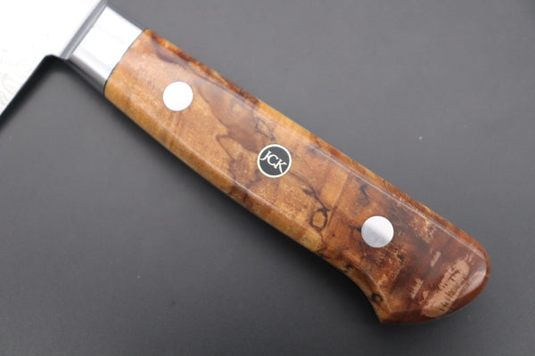 Kagayaki Bunka JCK Original Kagayaki Grand Canyon R-2 White & Silver Damascus Series GCYU-29 Bunka | Kiritsuke 175mm (6.8 Inch)
