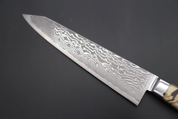 Kagayaki Gyuto JCK Original Kagayaki NOVEL- Limited Edition Custom R-2 Damascus Series KNLTD-83 Kiritsuke-Gyuto 200mm (7.8 inch, Forged Blade)