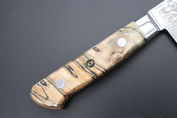 Kagayaki Gyuto JCK Original Kagayaki NOVEL- Limited Edition Custom R-2 Damascus Series KNLTD-83 Kiritsuke-Gyuto 200mm (7.8 inch, Forged Blade)