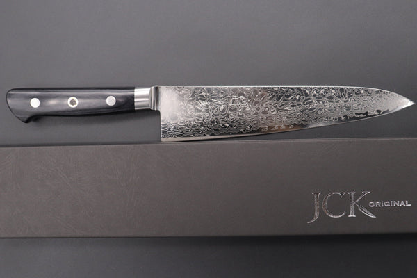 Kagayaki Gyuto JCK Original Kagayaki R-2 Damascus Series KGRP-3 Gyuto 210mm (8.2inch, Polished Blade)