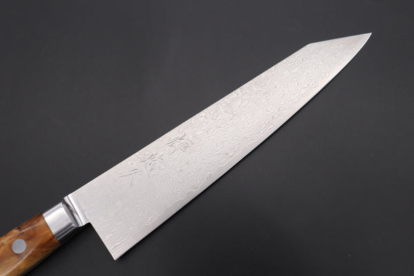 Kagayaki Kiritsuke JCK Original Kagayaki Grand Canyon R-2 White & Silver Damascus Series GCYU-33 Kiritsuke Gyuto 200mmmm (7.8 Inch)