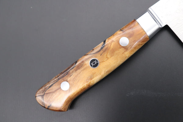 Kagayaki Kiritsuke JCK Original Kagayaki Grand Canyon R-2 White & Silver Damascus Series GCYU-33 Kiritsuke Gyuto 200mmmm (7.8 Inch)