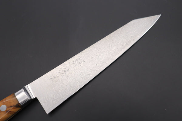 Kagayaki Kiritsuke JCK Original Kagayaki Grand Canyon R-2 White & Silver Damascus Series GCYU-34 Kiritsuke Gyuto 200mmmm (7.8 Inch)