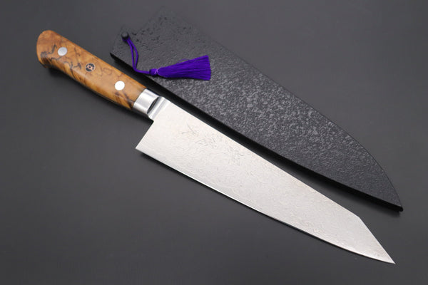Kagayaki Kiritsuke JCK Original Kagayaki Grand Canyon R-2 White & Silver Damascus Series GCYU-34 Kiritsuke Gyuto 200mmmm (7.8 Inch)