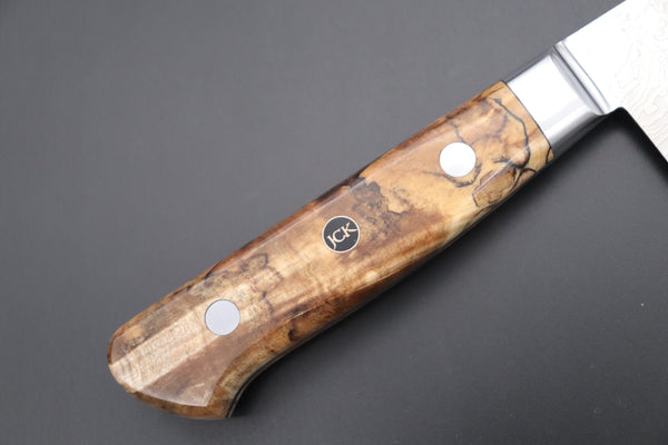 Kagayaki Kiritsuke JCK Original Kagayaki Grand Canyon R-2 White & Silver Damascus Series GCYU-35 Kiritsuke Gyuto 200mmmm (7.8 Inch)