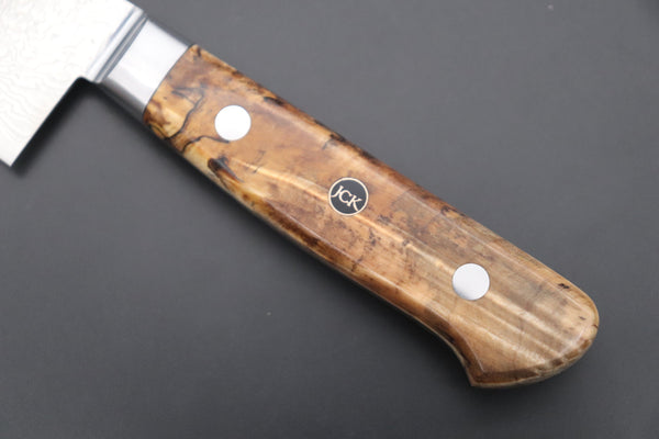 Kagayaki Kiritsuke JCK Original Kagayaki Grand Canyon R-2 White & Silver Damascus Series GCYU-35 Kiritsuke Gyuto 200mmmm (7.8 Inch)