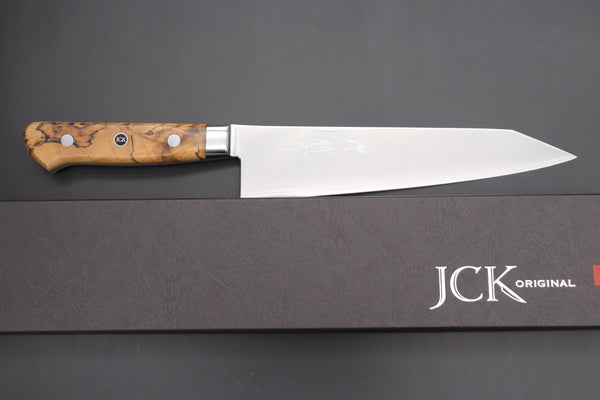 Kagayaki Kiritsuke JCK Original Kagayaki NOVEL- Limited Edition Custom R-2 SUNSHINE Series KNLTD-116 Kiritsuke-Gyuto 200mm (7.8 inch)