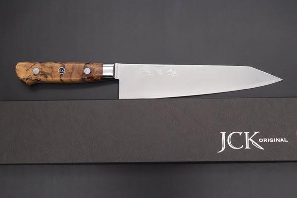 Kagayaki Kiritsuke JCK Original Kagayaki NOVEL- Limited Edition Custom R-2 SUNSHINE Series KNLTD-122 Kiritsuke-Gyuto 200mm (7.8 inch)