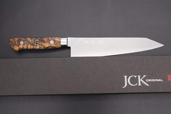 Kagayaki Kiritsuke JCK Original Kagayaki NOVEL- Limited Edition Custom R-2 SUNSHINE Series KNLTD-123 Kiritsuke-Gyuto 200mm (7.8 inch)