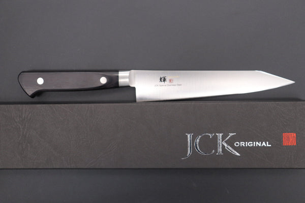 Kagayaki Petty KG-2KES Kiritsuke-Petty150mm(5.9inch) / ES (Extra Sharpness) / Right Handed JCK Original Kagayaki Basic Series KG-2KES Kiritsuke Petty 150mm (5.9 inch, Special Order Made, Kiritsuke Blade Version)