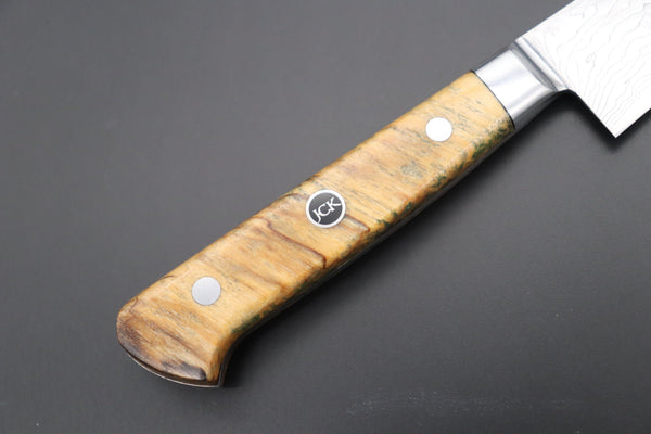 Kagayaki Petty JCK Original Kagayaki Grand Canyon R-2 White & Silver Damascus Series GCYU-21 Kiritsuke Petty 145mm (5.7 Inch)