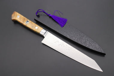 Kagayaki Petty JCK Original Kagayaki Grand Canyon R-2 White & Silver Damascus Series GCYU-21 Kiritsuke Petty 145mm (5.7 Inch)
