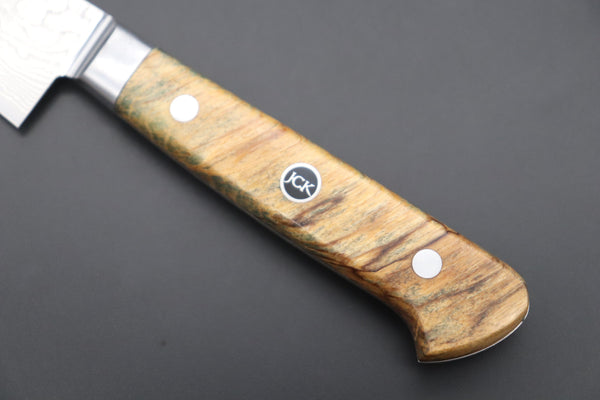 Kagayaki Petty JCK Original Kagayaki Grand Canyon R-2 White & Silver Damascus Series GCYU-21 Kiritsuke Petty 145mm (5.7 Inch)
