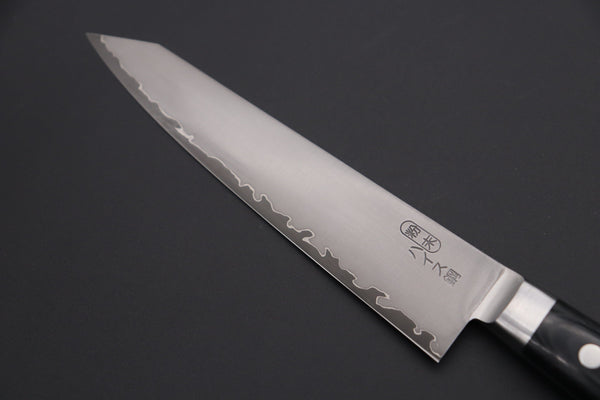 Kagayaki Petty JCK Original Kagayaki NOVEL BLACK Edition | R-2 Laminated KNB-1 Kiritsuke Petty 145mm (5.7 Inch)