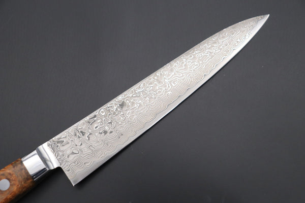 Kagayaki Petty JCK Original Kagayaki NOVEL- Limited Edition Custom R-2 Damascus Series KNLTD-72 Petty 150mm (5.9 inch, Hammer Forged Blade)