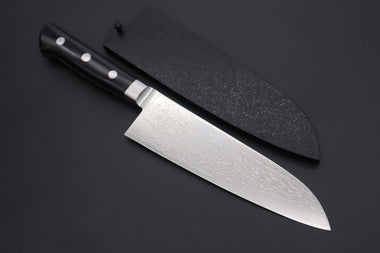 Kagayaki Santoku JCK Original Kagayaki R-2 Damascus Series KGRP-2 Santoku 175mm (6.8inch, Polished Blade)