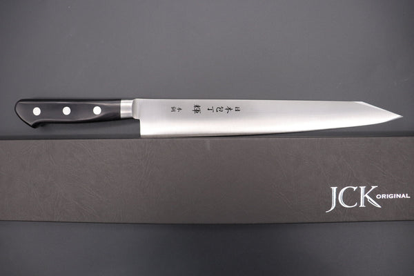 Kagayaki Sujihiki KC-9KES Kiritsuke-Sujihiki 270mm / ES (Extra Sharpness) / Right Handed JCK Original Kagayaki CarboNext Series KC-9KES Kiritsuke Sujihiki 270mm(10.6 inch, Special Order Made, Kiritsuke Blade Version)