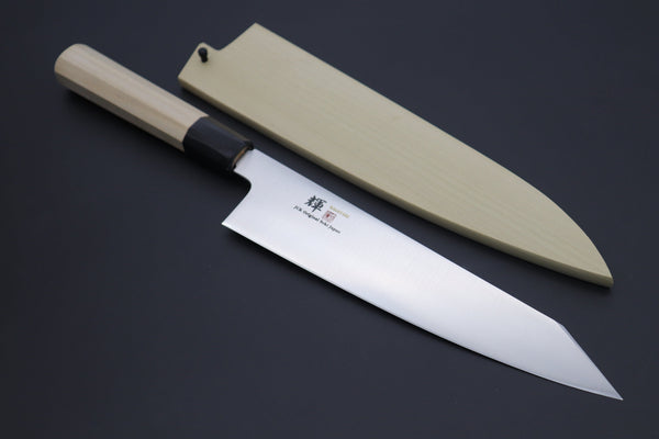 Kagayaki Wa Gyuto KV-8KES Kiritsuke Gyuto240mm(9.4inch) / ES (Extra Sharpness) / Right Handed JCK Original Kagayaki Basic WA Series VG-10 Kiritsuke Gyuto (210mm to 270mm, 3 sizes)