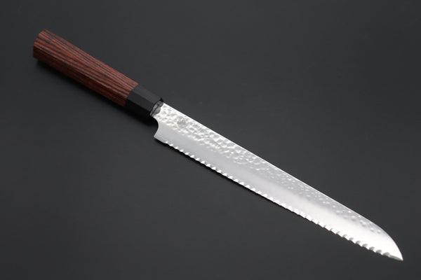 Kanetsugu Bread Knife CHW-4 Bread Knife 210mm (8.2 Inch) Kanetsugu Classic Hammered Wa Series CHW-4 Bread Knife 210mm (8.2 Inch)
