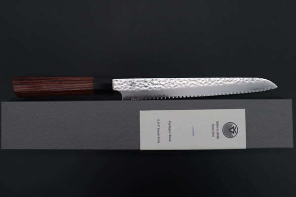 Kanetsugu Bread Knife CHW-4 Bread Knife 210mm (8.2 Inch) Kanetsugu Classic Hammered Wa Series CHW-4 Bread Knife 210mm (8.2 Inch)