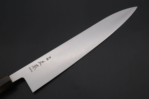 Masamoto Wa Gyuto KS-3124KRS-2 Wa Gyuto 240mm (9.4 inch) / Marble Masamoto Original Limited Edition KS Series White Steel No.2 KS-3124KRS-2 Wa Gyuto 240mm “Quince Wood Handle & Saya”