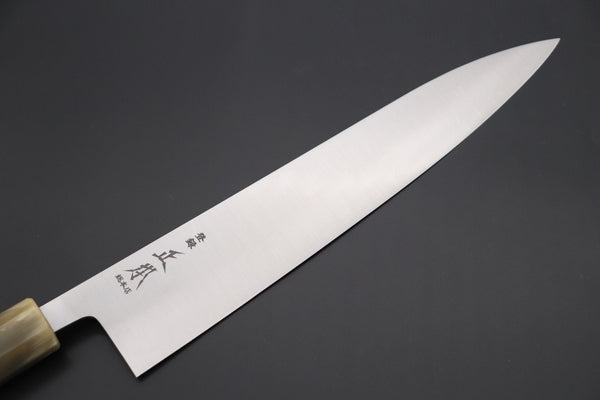 Masamoto Wa Gyuto KS-3124KRS Wa Gyuto 240mm (9.4 inch) / White Masamoto Original Limited Edition KS Series White Steel No.2 KS-3124KRS Wa Gyuto 240mm “Quince Wood Handle & Saya”