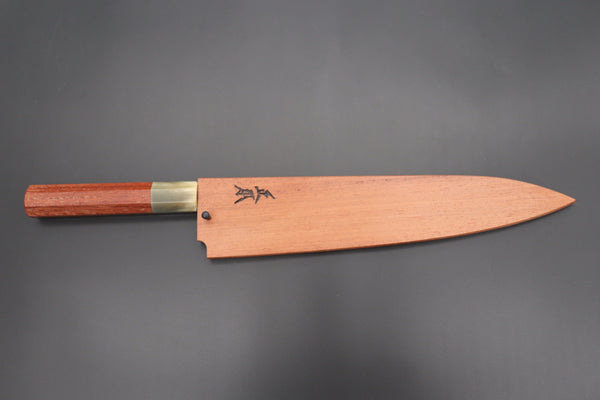 Masamoto Wa Gyuto KS-3124KRS Wa Gyuto 240mm (9.4 inch) / White Masamoto Original Limited Edition KS Series White Steel No.2 KS-3124KRS Wa Gyuto 240mm “Quince Wood Handle & Saya”