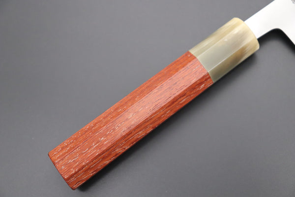 Masamoto Wa Gyuto KS-3124KRS Wa Gyuto 240mm (9.4 inch) / White Masamoto Original Limited Edition KS Series White Steel No.2 KS-3124KRS Wa Gyuto 240mm “Quince Wood Handle & Saya”