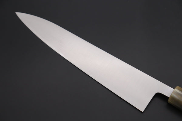 Masamoto Wa Gyuto KS-3124KRS Wa Gyuto 240mm (9.4 inch) / White Masamoto Original Limited Edition KS Series White Steel No.2 KS-3124KRS Wa Gyuto 240mm “Quince Wood Handle & Saya”