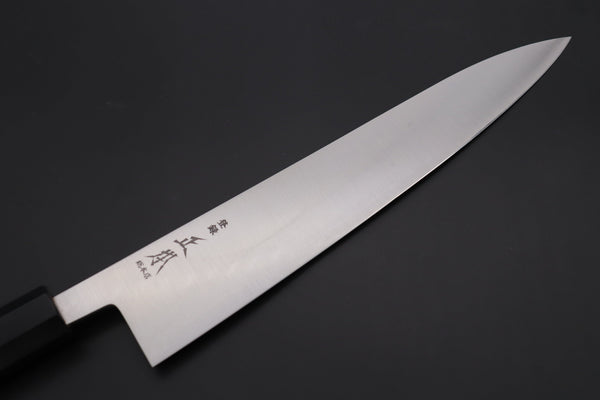 Masamoto Wa Gyuto KS-3124PHS-2 Wa Gyuto 240mm (9.4 inch) / Black Masamoto Original Limited Edition KS Series White Steel No.2 KS-3124PHS-2 Wa Gyuto 240mm “Purple-Heart Wood Handle & Saya”