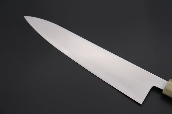 Masamoto Wa Gyuto KS-3124ZBS Wa Gyuto 240mm (9.4 inch) / Marble Masamoto Original Limited Edition KS Series White Steel No.2 KS-3124ZBS Wa Gyuto 240mm “Zebra Wood Handle & Saya”