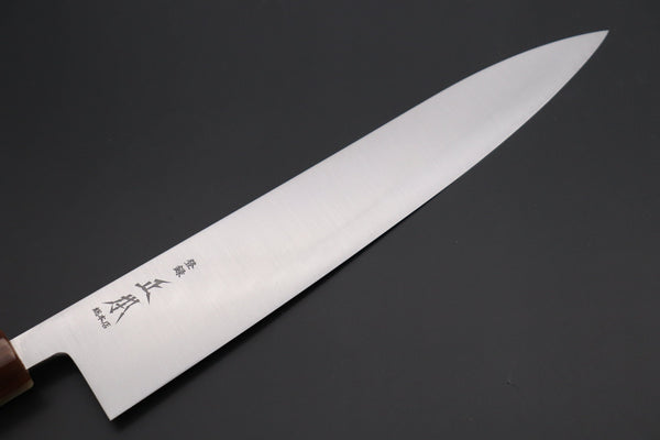 Masamoto Wa Gyuto KS-3124ZBS Wa Gyuto 240mm (9.4 inch) / Marble Masamoto Original Limited Edition KS Series White Steel No.2 KS-3124ZBS Wa Gyuto 240mm “Zebra Wood Handle & Saya”