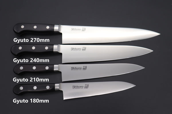 Misono Gyuto No.812 Gyuto 210mm(8.2inch) / Right Handed Misono 440 Series Gyuto (180mm to 300mm, 5 sizes)
