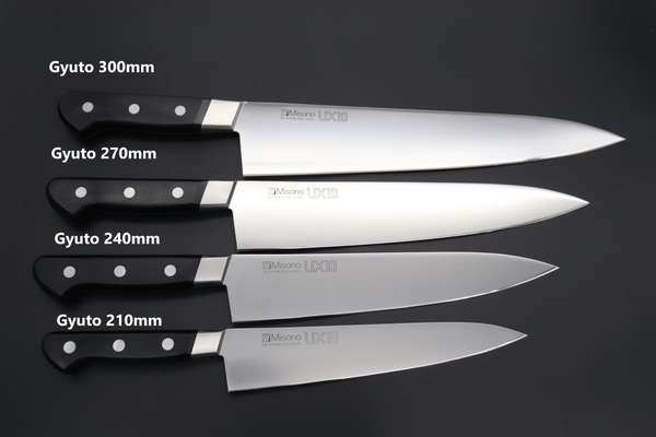 Misono Gyuto Misono UX10 Series Gyuto (180mm to 300mm, 5 sizes)