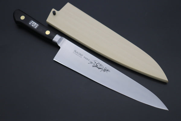 Misono Paring Misono Final Discount !! "Carbon Steel Lover 2Pcs Set Part 2" Sweden Steel Series No.131 Petty 120mm (4.7 inch) and No.112 Gyuto 210mm (8.2 Inch) (comes with Magnolia Wooden Sayas + Tsubaki Oil)