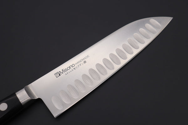 Misono Santoku Misono Molybdenum Steel with Dimples Series No.584 Santoku 180mm (7 inch)