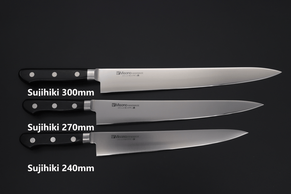 Misono Sujihiki No.522 Sujihiki 270mm(10.6inch) / Right Handed Misono Molybdenum Steel Series Sujihiki (240mm to 360mm, 5 sizes)