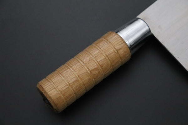 Mizuno Tanrenjo Chinese Cleaver Mizuno Tanrenjo — Special Orders & Limited Editions Akitada Hontanren Series "Blue Steel No.2 San-Mai" MT- Chinese Cleaver No.1
