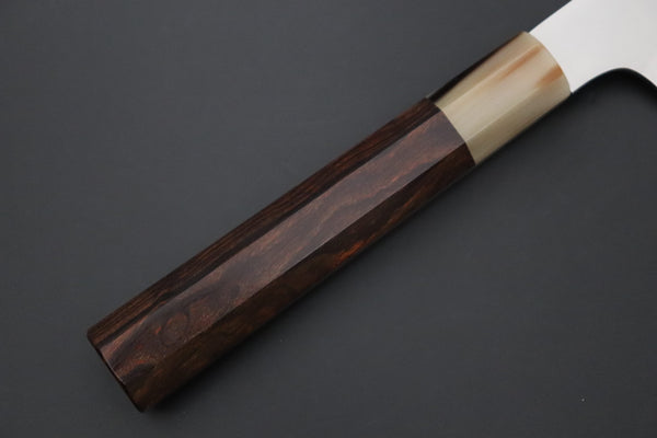 Mizuno Tanrenjo Wa Gyuto Mizuno Tanrenjo — Special Orders & Limited Editions Akitada Honyaki DX Blue Steel No.2 Series - Wa Gyuto 240mm (9.4 Inch, MT-2)