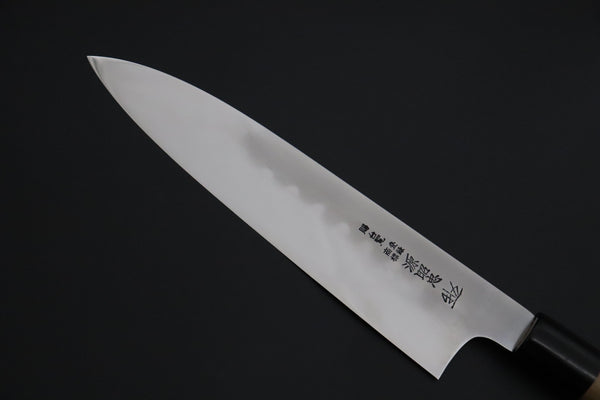 Mizuno Tanrenjo Wa Gyuto Mizuno Tanrenjo — Special Orders & Limited Editions Akitada Honyaki DX Blue Steel No.2 Series - Wa Gyuto 240mm (9.4 Inch, MT-3)