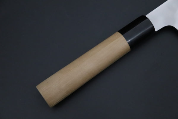 Mizuno Tanrenjo Wa Gyuto Mizuno Tanrenjo — Special Orders & Limited Editions Akitada Honyaki DX Blue Steel No.2 Series - Wa Gyuto 240mm (9.4 Inch, MT-3)