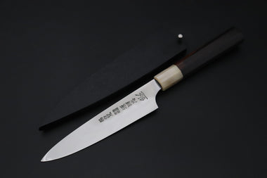 Mizuno Tanrenjo Wa Petty Mizuno Tanrenjo — Special Orders & Limited Editions Akitada Honyaki DX Blue Steel No.2 Series - Wa Petty 150mm (5.9 Inch, MT-6)