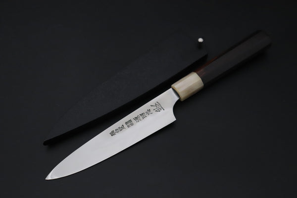 Mizuno Tanrenjo Wa Petty Mizuno Tanrenjo — Special Orders & Limited Editions Akitada Honyaki DX Blue Steel No.2 Series - Wa Petty 150mm (5.9 Inch, MT-6)