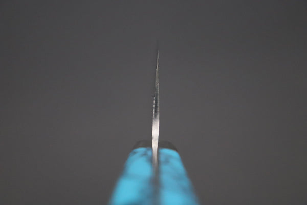 Mr. Itou Gyuto Mr. Itou & Mr. Nagata "Treasure & Pleasure" Limited Edition R-2 Custom Damascus Gyuto 160mm (6.2 inch, "Turquoise Gem-Composite Stone Handle", IT-9)