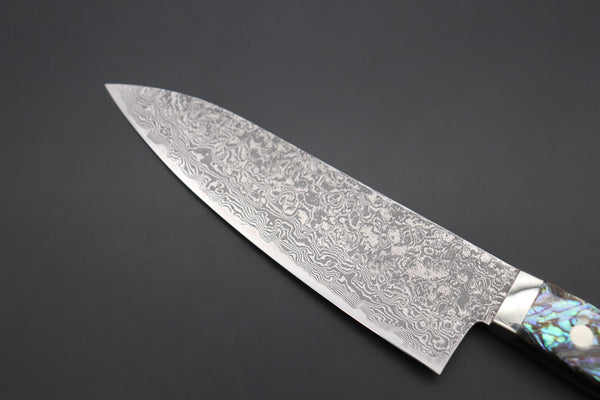 Mr. Itou Gyuto Mr. Itou R-2 Custom Damascus Gyuto 165mm (6.4 inch) "Abalone Handle" (IT-230)