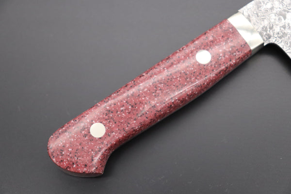 Mr. Itou Gyuto Mr. Itou R-2 Custom Damascus Gyuto 180mm (7 inch) "Red Corian Handle" (IT-238)